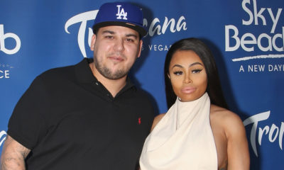 Rob Kardashian And Blac Chyna At Sky Beach Club